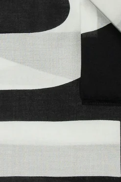 Moschino CZARNY Szal z logo