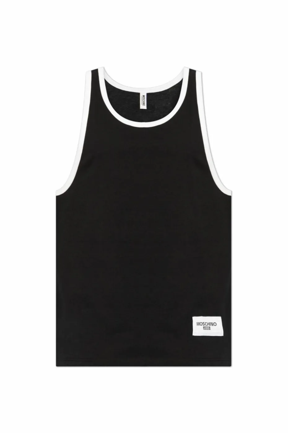 Moschino CZARNY Top z linii `Underwear`