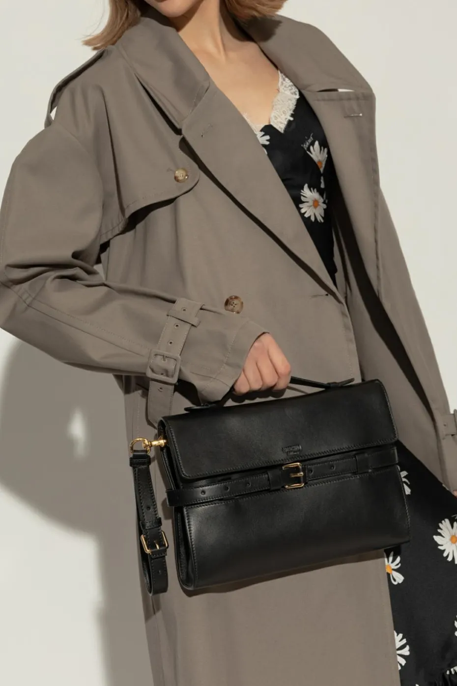 Moschino CZARNY Torba do ręki