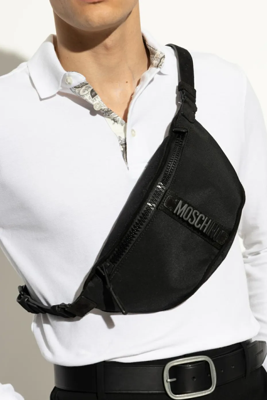Moschino CZARNY Torba na pas