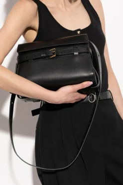 Moschino CZARNY Torba na ramię z logo