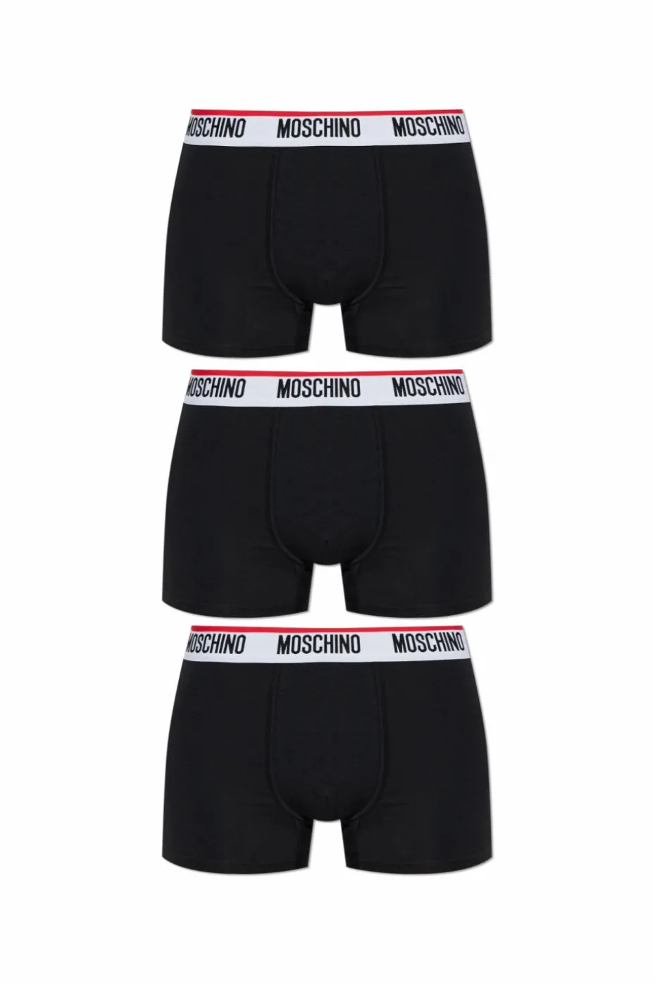 Moschino CZARNY Trójpak bokserek z logo