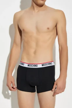 Moschino CZARNY Trójpak bokserek z logo