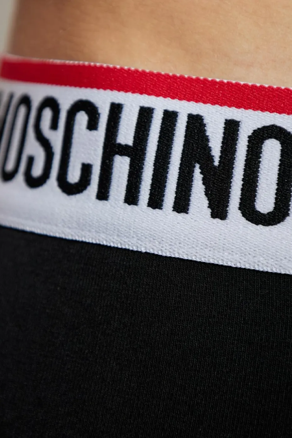 Moschino CZARNY Trójpak bokserek z logo