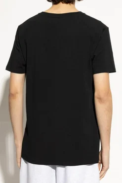 Moschino CZARNY T-shirt z kolekcji `Underwear`