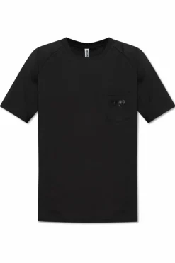 Moschino CZARNY T-shirt z kolekcji `Swim`