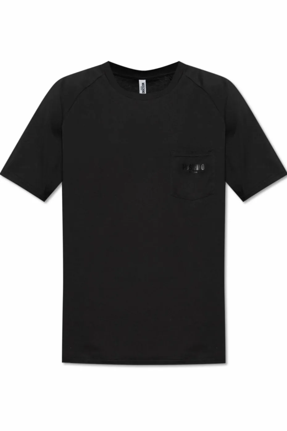 Moschino CZARNY T-shirt z kolekcji `Swim`