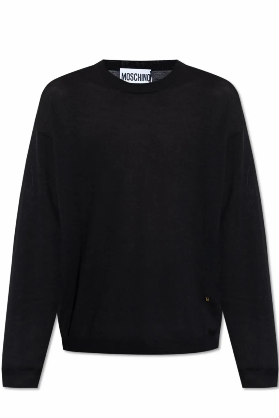 Moschino CZARNY Wełniany sweter