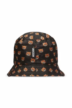 Moschino CZARNY Wzorzysty kapelusz
