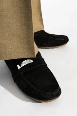 Moschino CZARNY Zamszowe buty