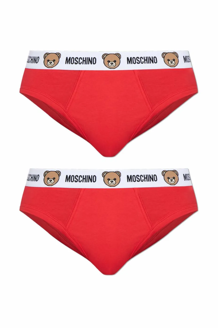 Moschino CZERWONY Dwupak slipów z logo