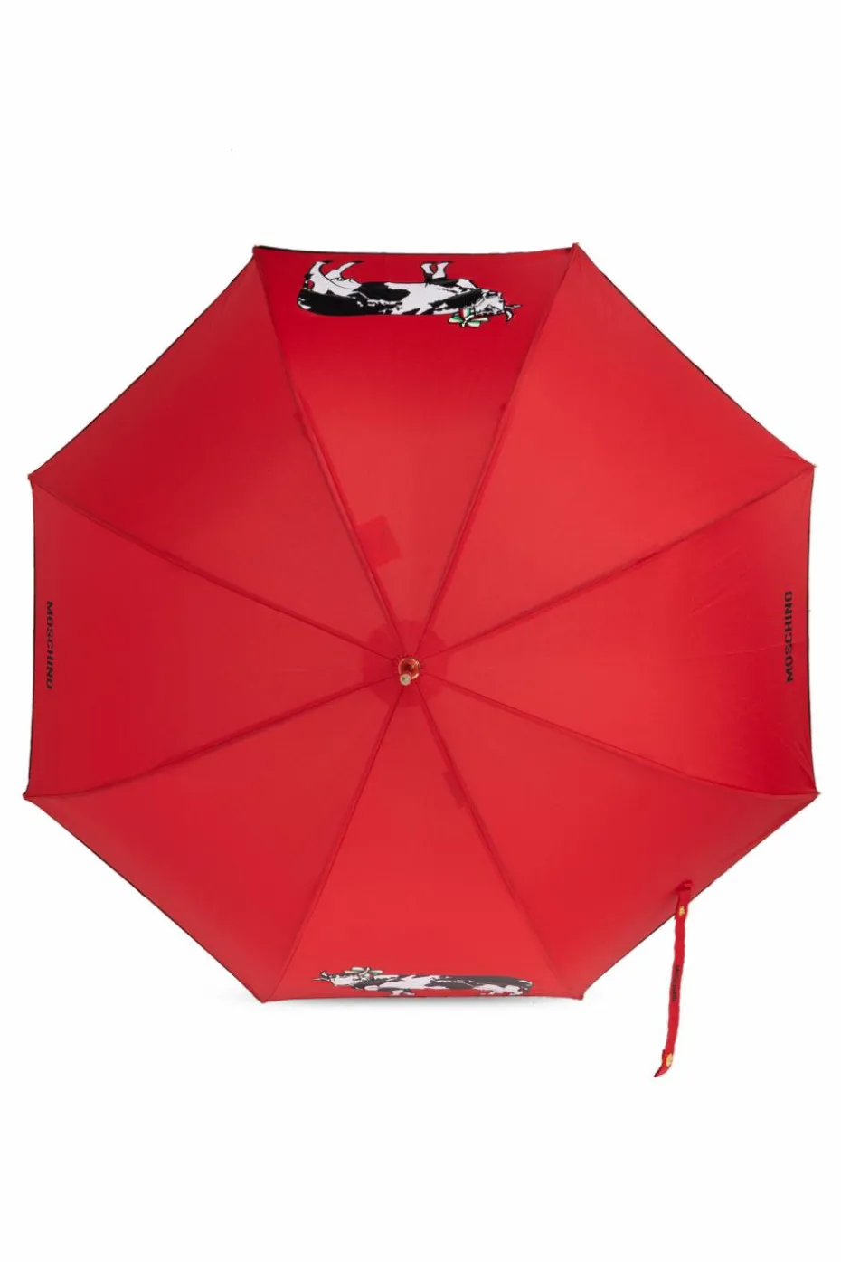 Moschino CZERWONY Parasol ze wzorem