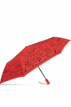 Moschino CZERWONY Składany parasol z logo