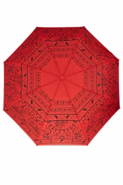 Moschino CZERWONY Składany parasol z logo