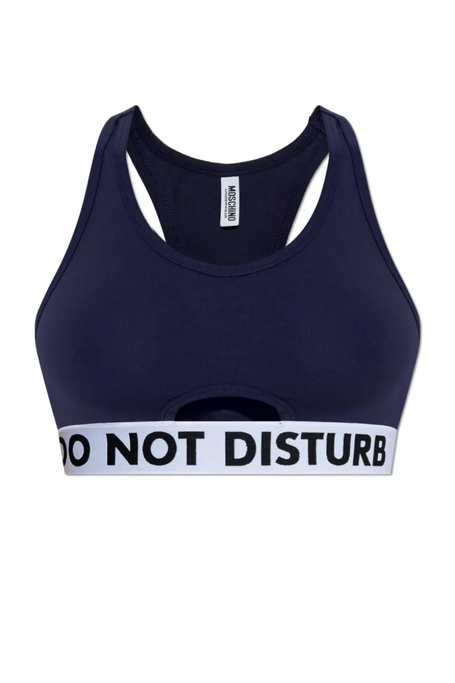 Moschino GRANATOWY Biustonosz z logo