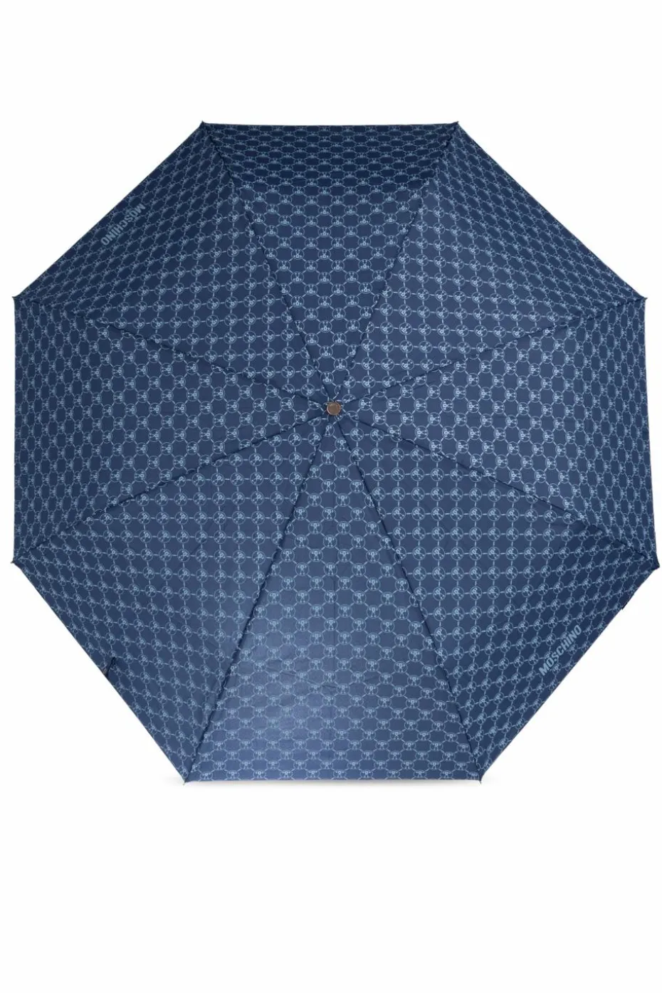 Moschino GRANATOWY Parasol z logo