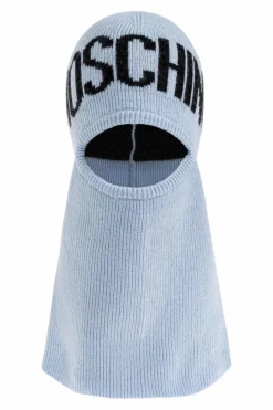Moschino jasnoniebieski Kominiarka z logo