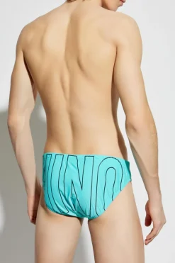 Moschino jasnoniebieski Slipy kąpielowe
