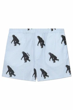 Moschino jasnoniebieski Szorty z motywem zwierzęcym