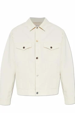 Moschino kremowy Kurtka jeansowa