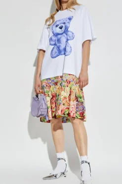 Moschino MULTIKOLOR Sukienka z nadrukiem