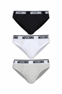 Moschino MULTIKOLOR Trójpak slipów z logo