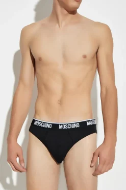 Moschino MULTIKOLOR Trójpak slipów z logo