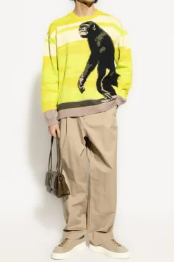 Moschino MULTIKOLOR Wzorzysty sweter