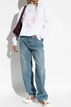 Moschino NIEBIESKI Jeansy z kieszeniami