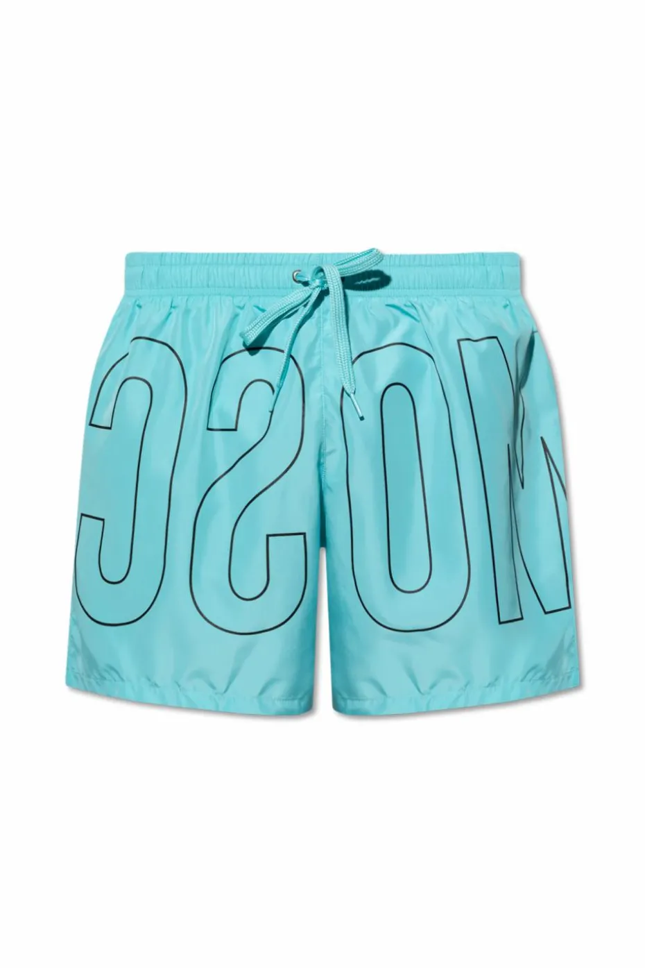 Moschino NIEBIESKI Szorty kąpielowe z logo