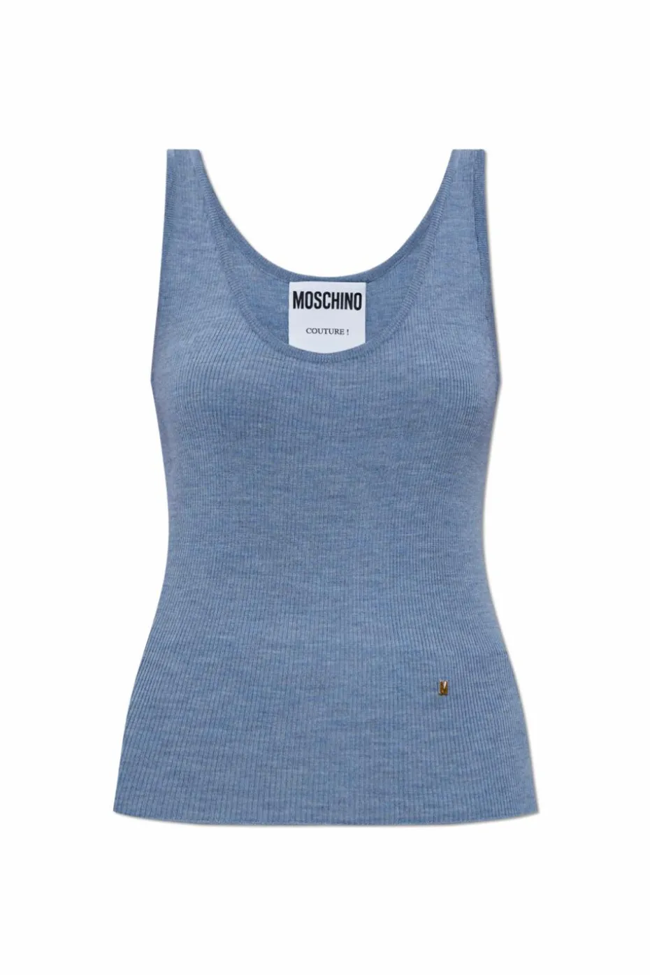 Moschino NIEBIESKI Wełniany top