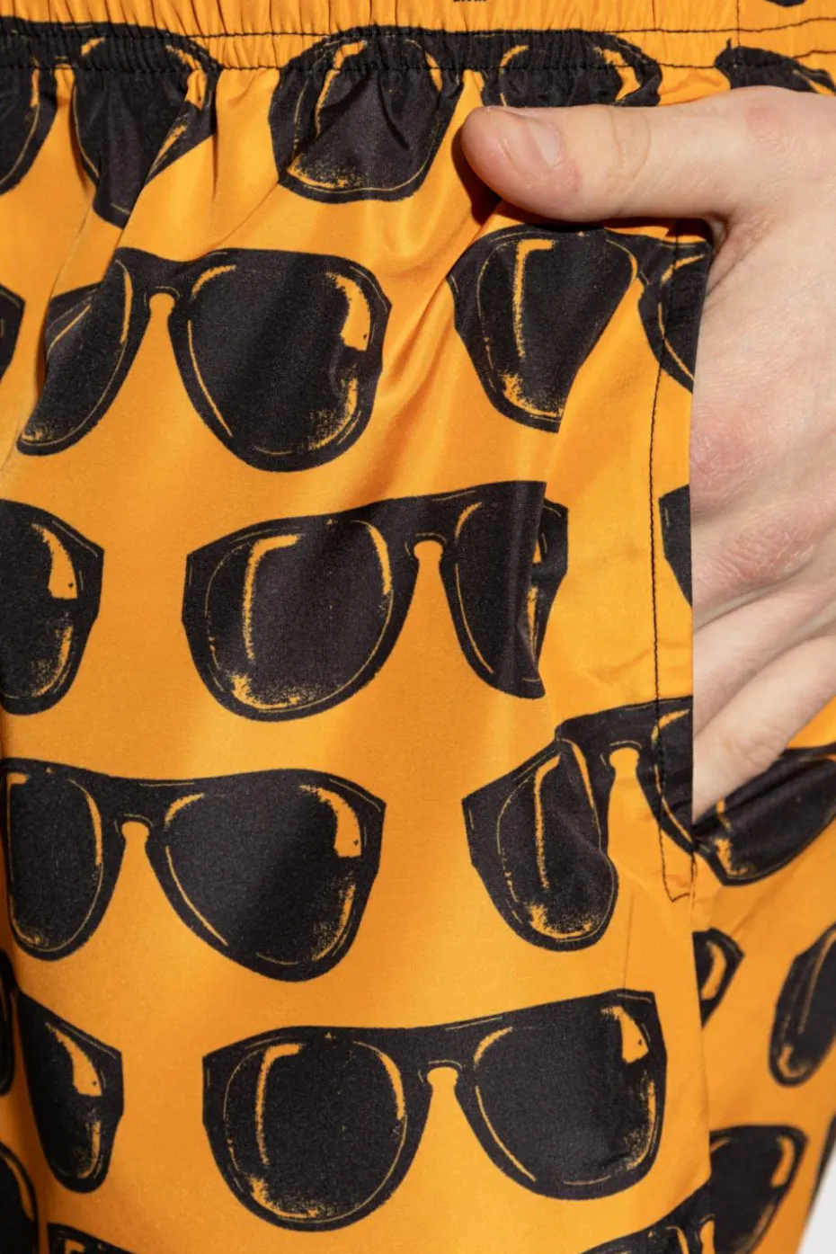 Moschino POMARAŃCZOWY Szorty kąpielowe