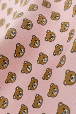 Moschino RÓŻOWY Jedwabna poszetka