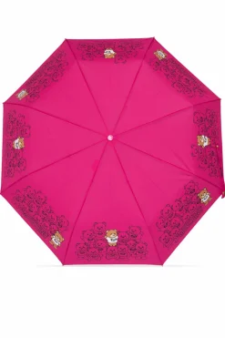 Moschino RÓŻOWY Parasol z logo
