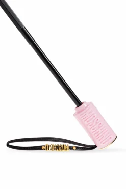 Moschino RÓŻOWY Składany parasol z logo