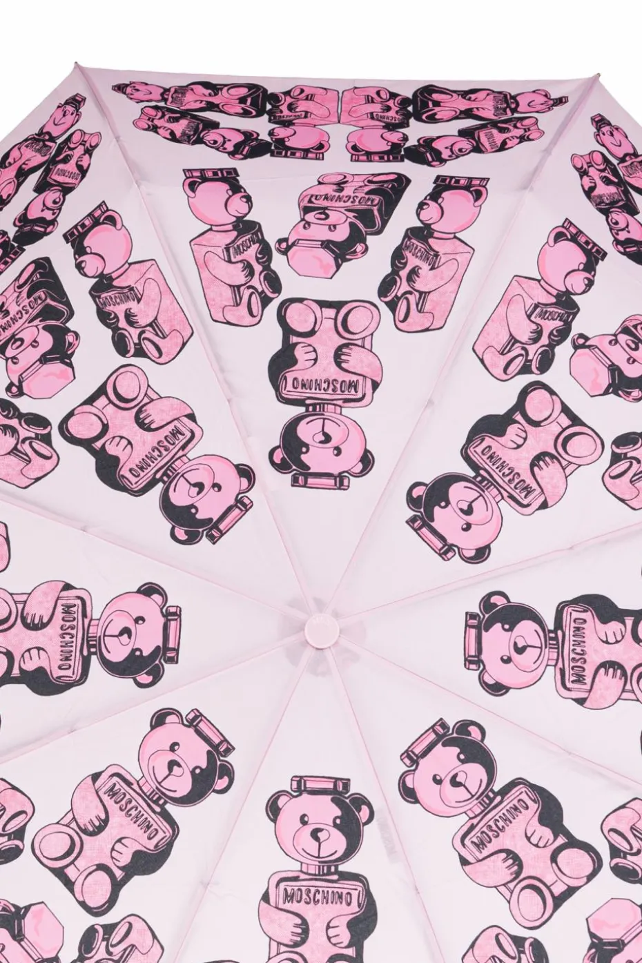 Moschino RÓŻOWY Składany parasol z logo