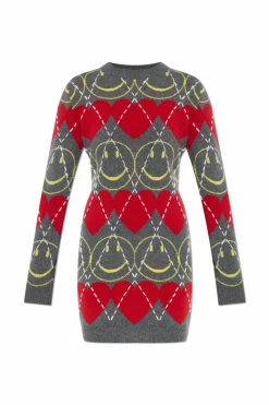 Moschino SZARY Moschino x Smiley