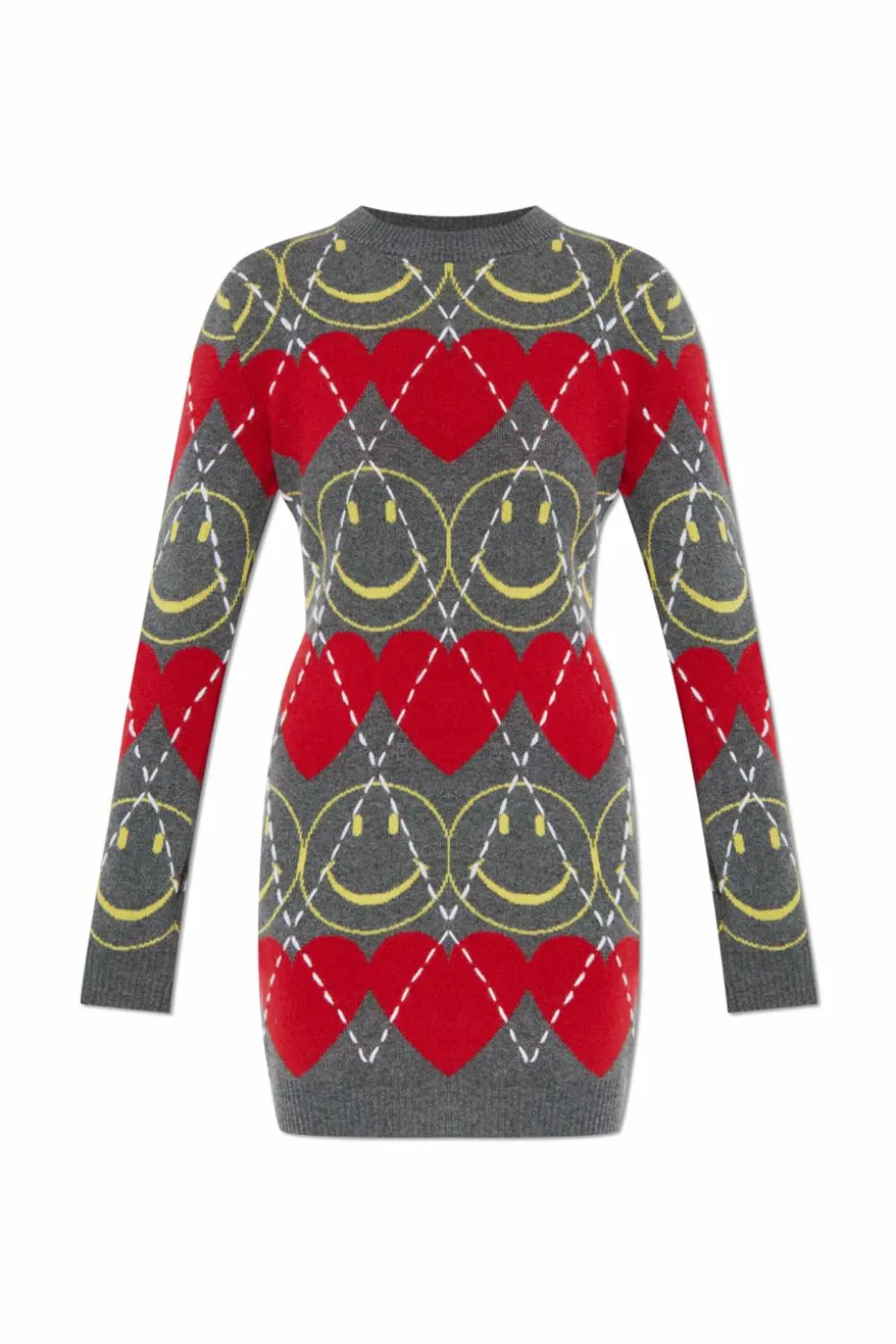 Moschino SZARY Moschino x Smiley