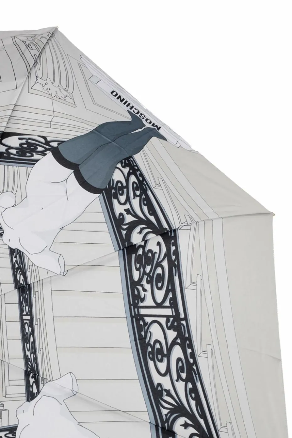 Moschino SZARY Składany parasol