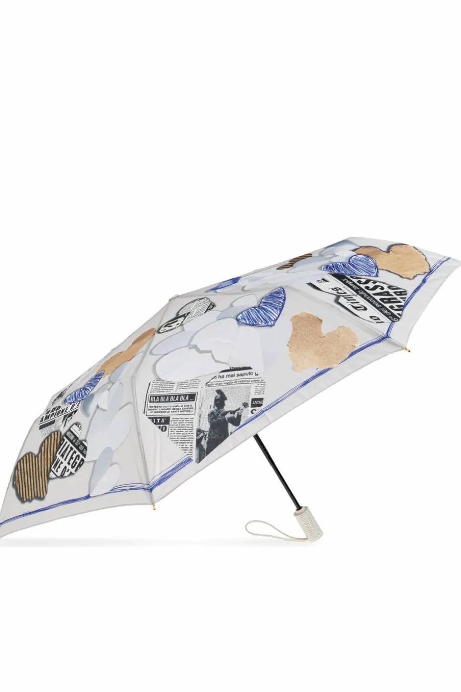 Moschino SZARY Składany parasol