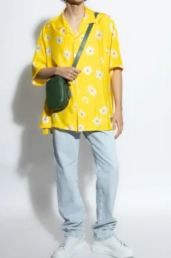 Moschino ŻÓŁTY Jedwabna sukienka