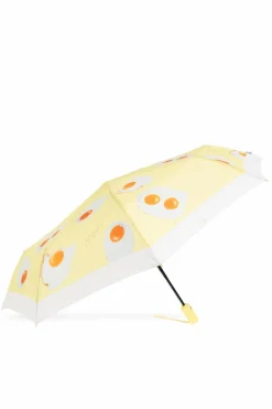 Moschino ŻÓŁTY Parasol z nadrukiem