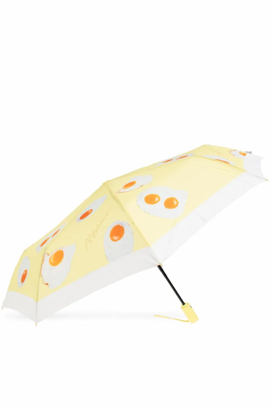 Moschino ŻÓŁTY Parasol z nadrukiem