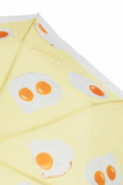 Moschino ŻÓŁTY Parasol z nadrukiem
