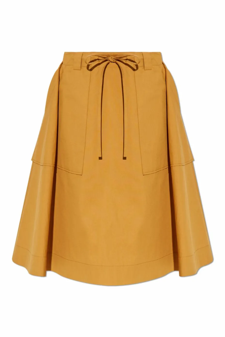 Moschino ŻÓŁTY Rozkloszowana spódnica
