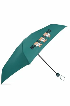 Moschino ZIELONY Parasol z logo