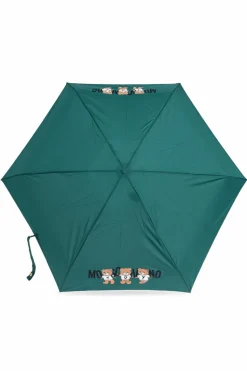 Moschino ZIELONY Parasol z logo