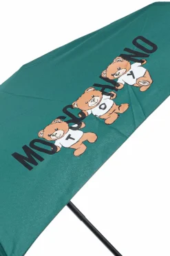 Moschino ZIELONY Parasol z logo