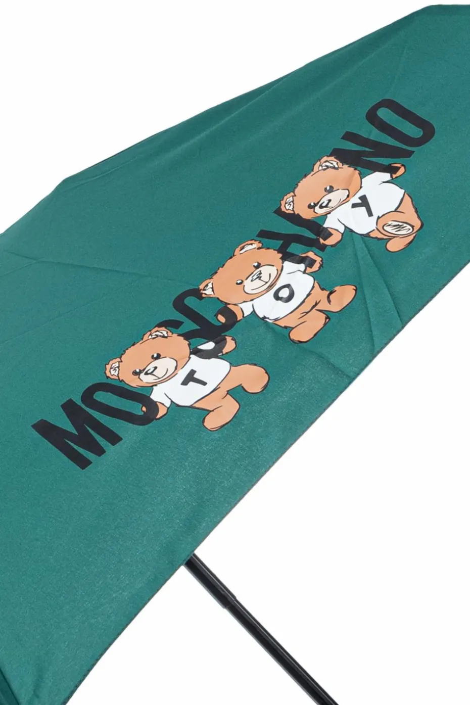 Moschino ZIELONY Parasol z logo