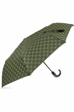 Moschino ZIELONY Składany parasol z logo
